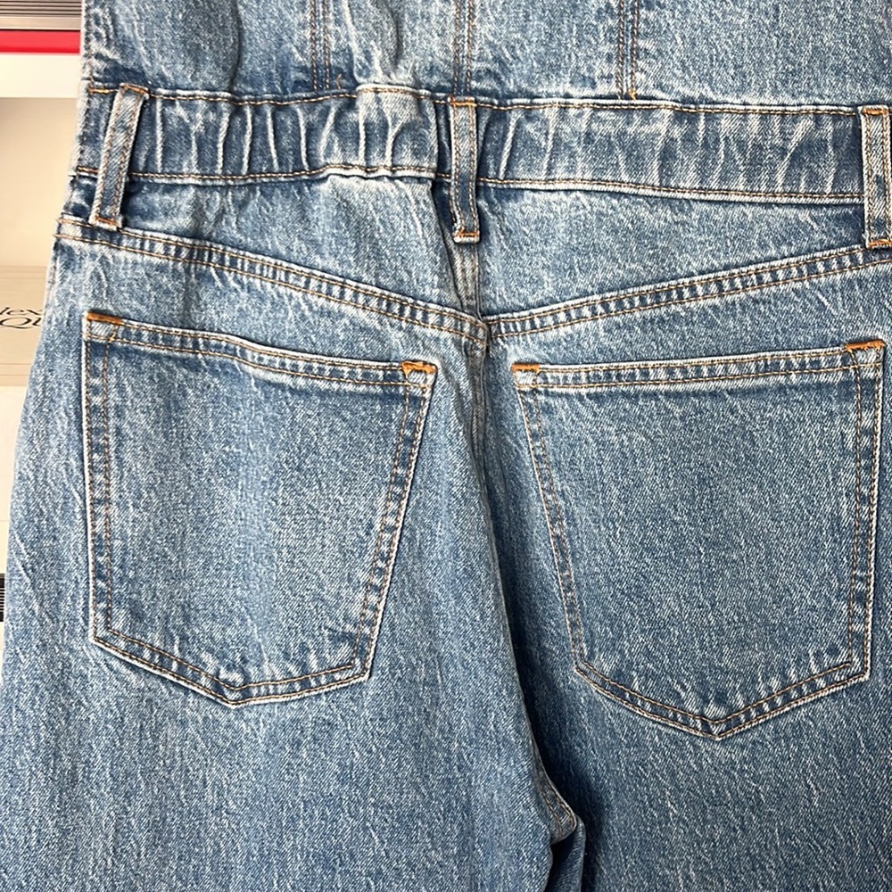 Abercrombie & Fitch Strapless Denim Jumpsuit Sz-M - Picture 9 of 16